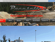 Tablet Screenshot of pacesetterequipment.com